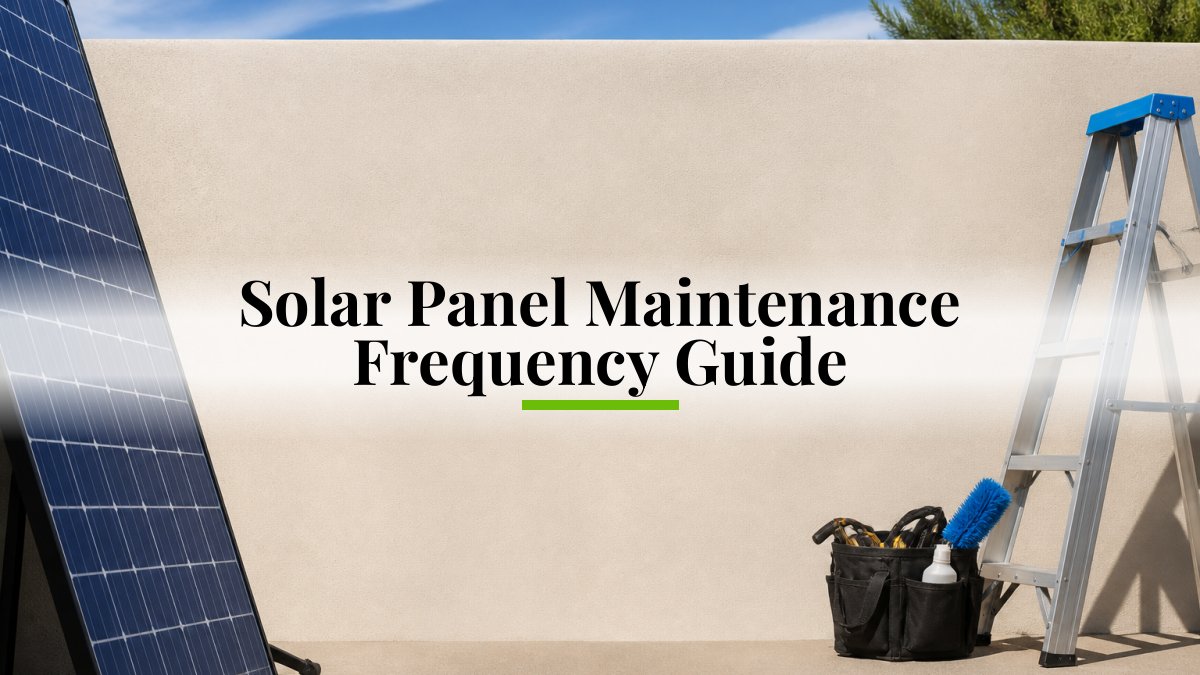 Solar Panel Maintenance Frequency Guide