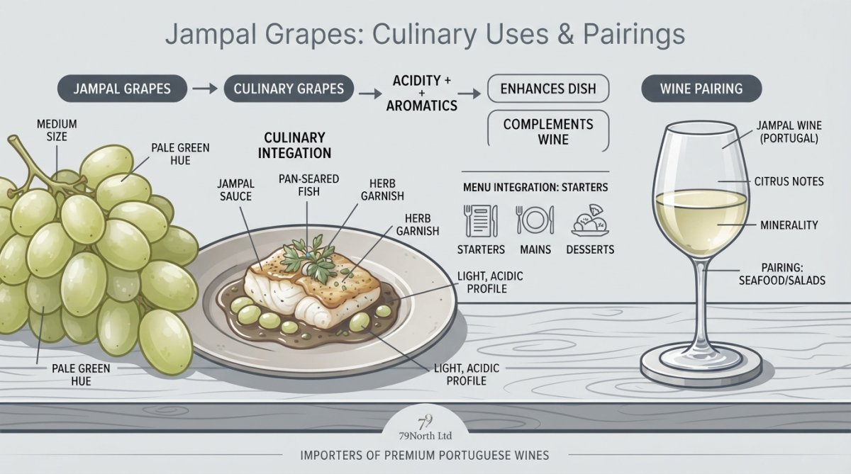 Integration architecture showing sourcing jampal grapes