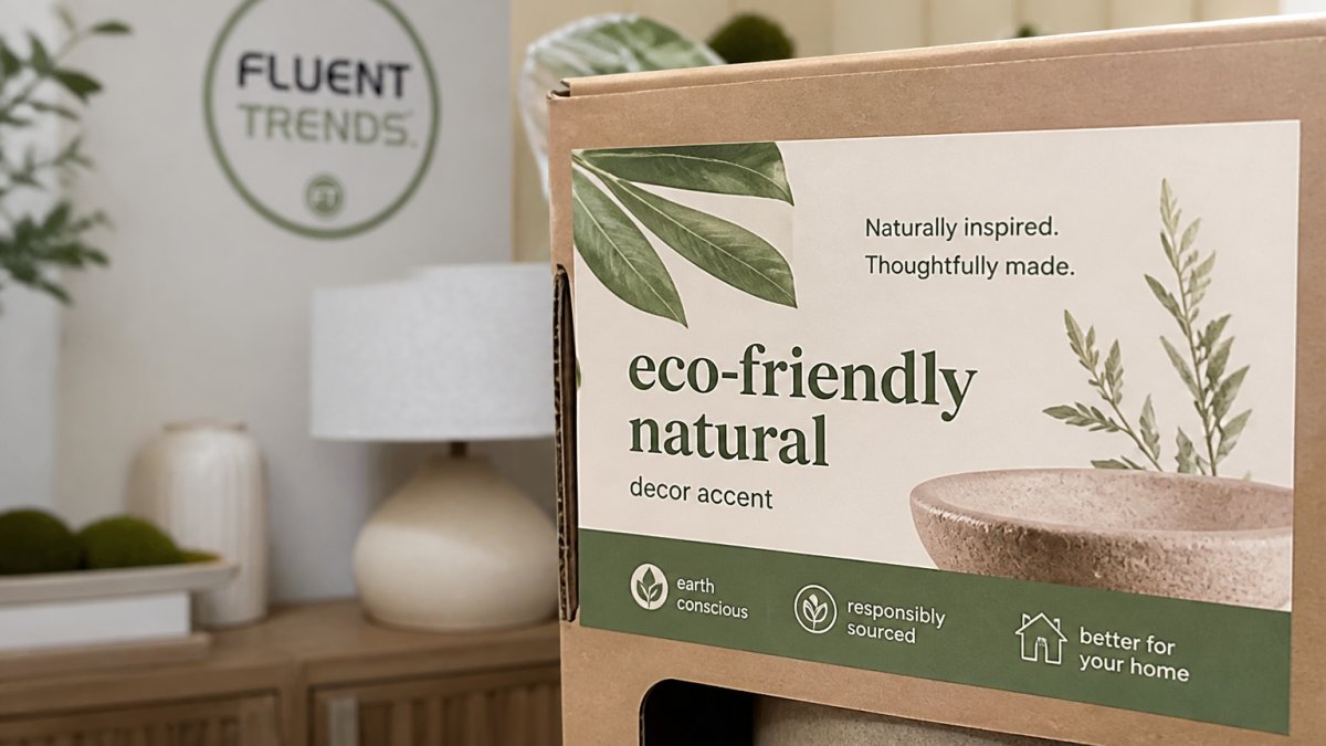 Infographic highlighting deceptive packaging labels like eco-friendly and natural without material details.
