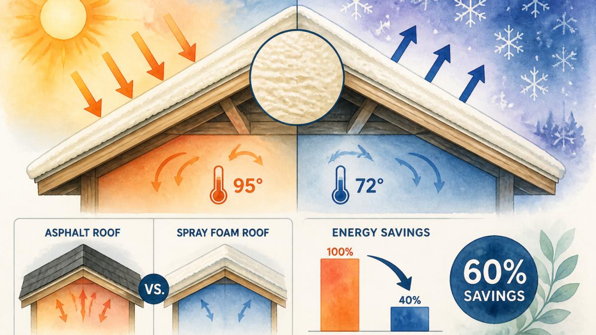 Spray Foam Roof Energy Savings: What Homeowners Should Know