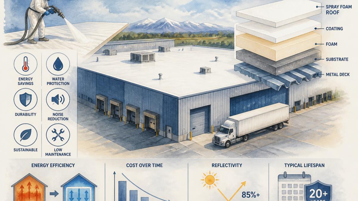 Spray Foam Roof for Warehouses: Cost, Benefits & Performance
