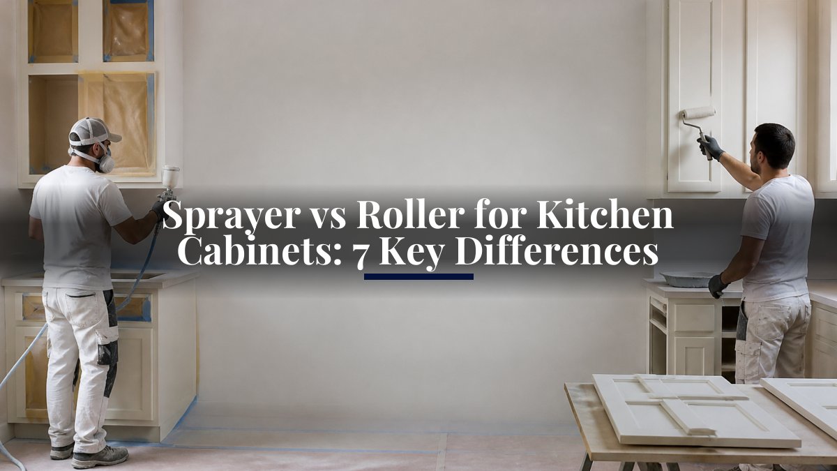 Sprayer vs Roller for Kitchen Cabinets: 7 Key Differences