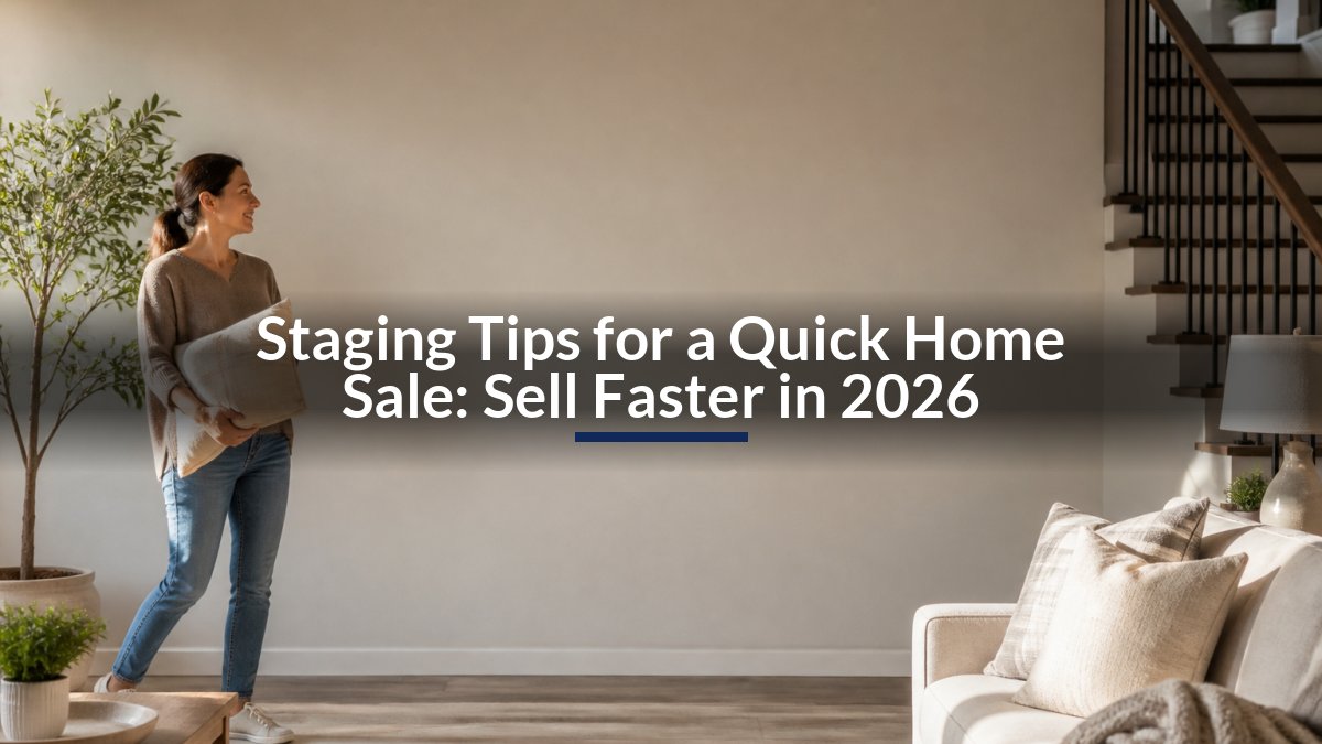 Staging Tips for a Quick Home Sale: Sell Faster in 2026