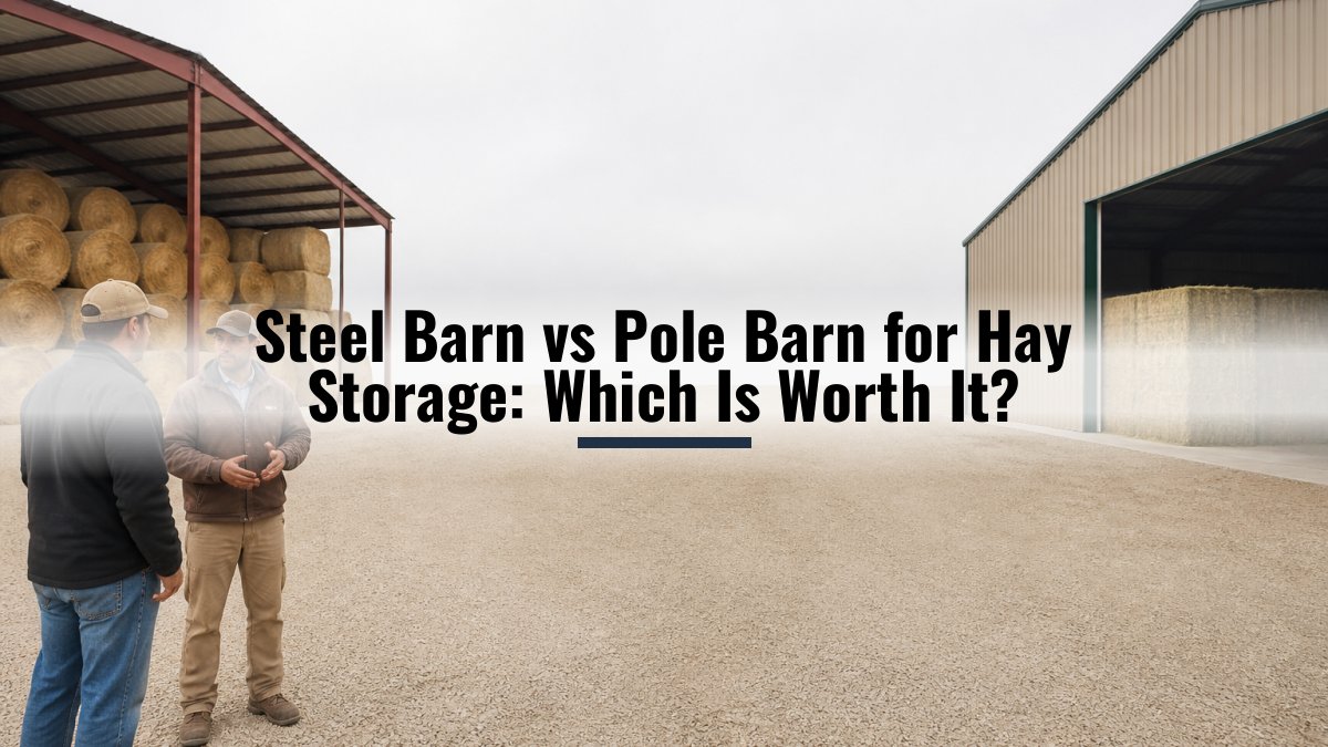 Steel Barn vs Pole Barn for Hay Storage: Which Is Worth It?