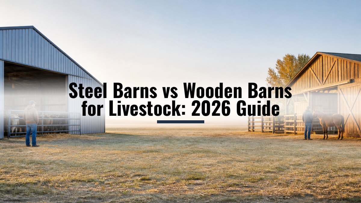 Steel Barns vs Wooden Barns for Livestock: 2026 Guide