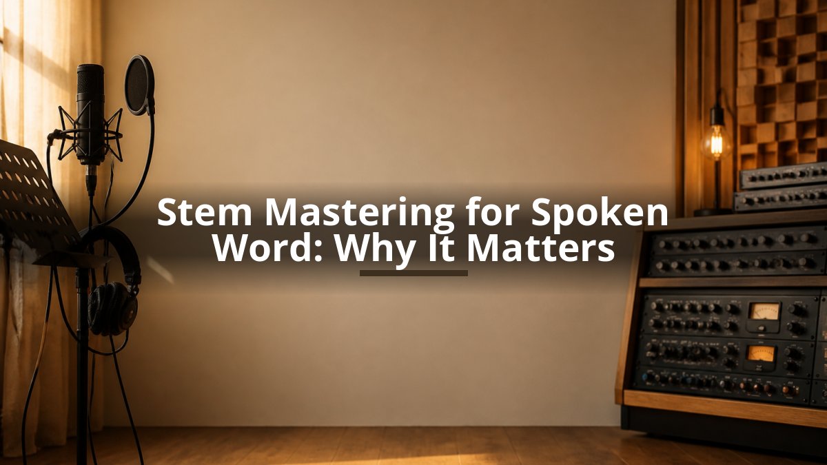 Stem Mastering for Spoken Word: Why It Matters