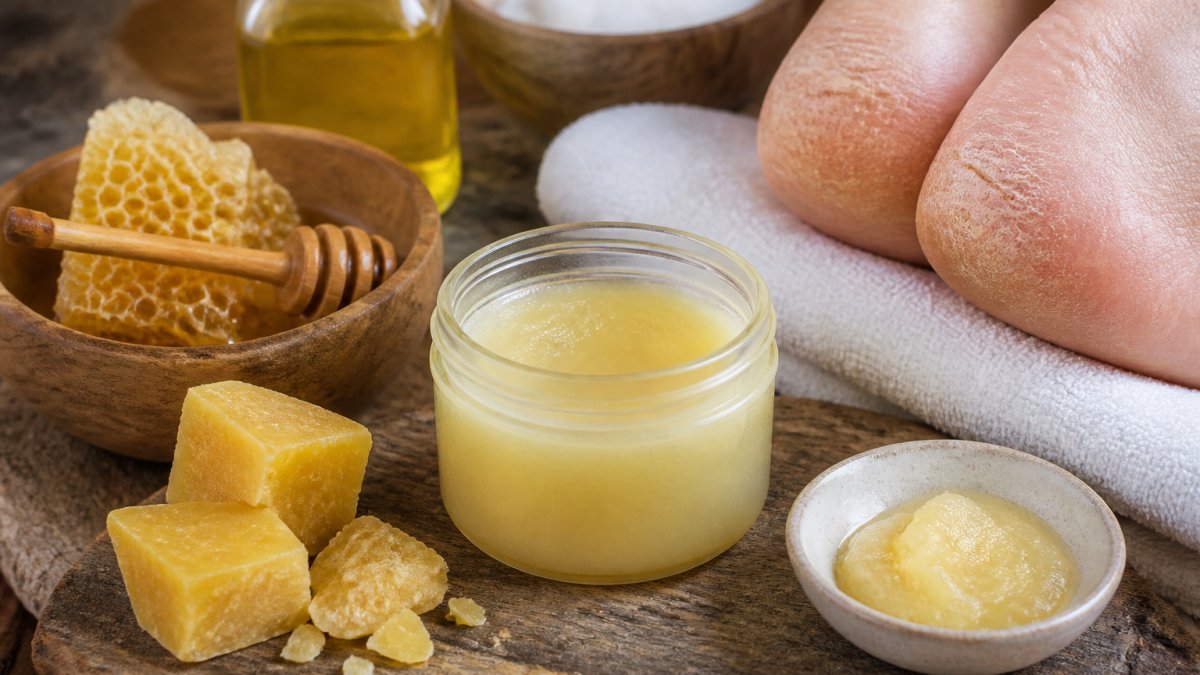 Step by Step Beeswax for Cracked Heels: DIY Balm