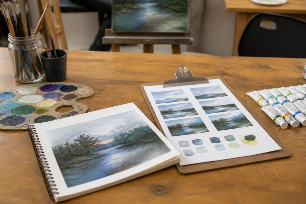 Step by Step Painting Lesson Plans for Art Classes