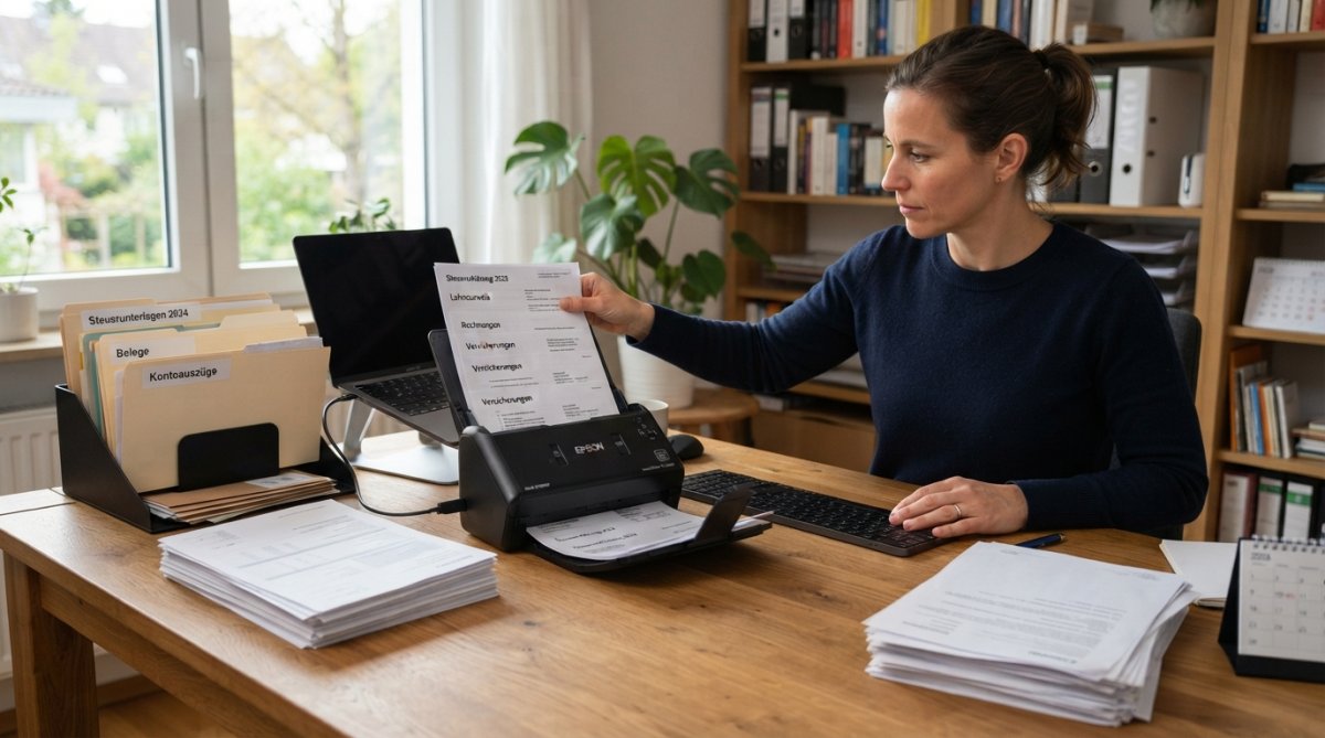 Steuerunterlagen digital scannen und organisieren: 2026