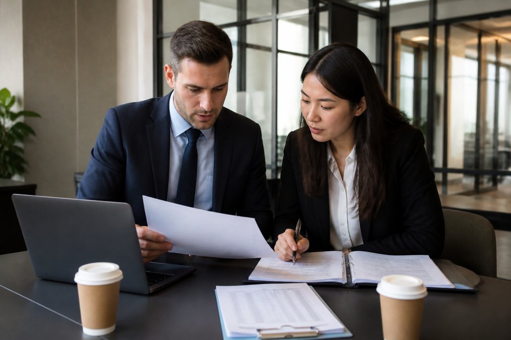 Flowchart outlining due diligence and legal steps for structuring a deal for small business acquisition