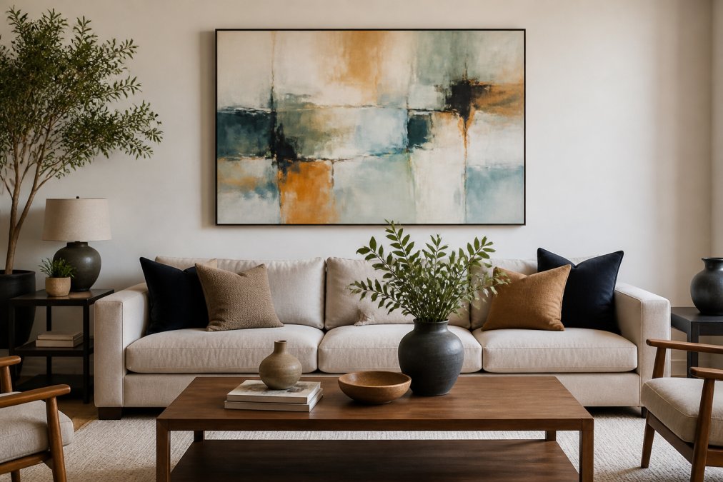 Styling Abstract Art Above a Sofa: 2026 Guide