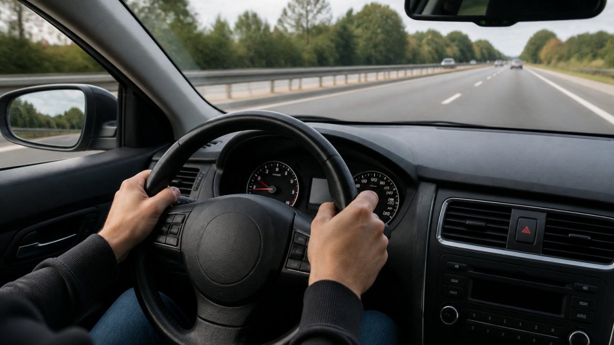 Diagram illustrating how steady highway driving habits influence fuel consumption after engine modification
