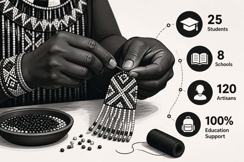 Professional illustration showing ethical fashion purchases