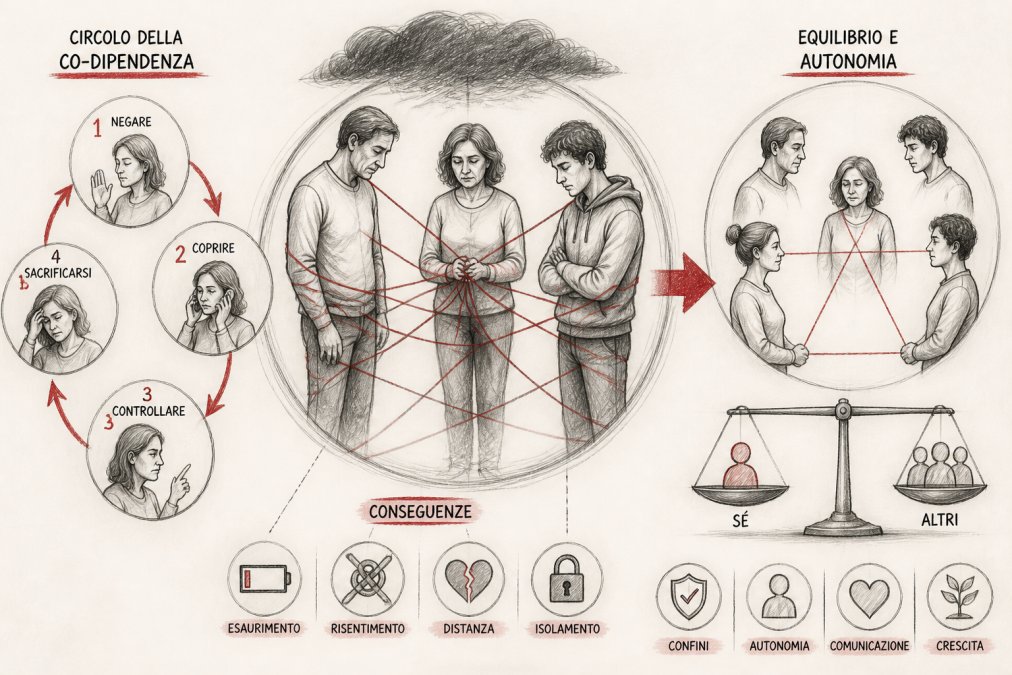 Supporto psicologico per co-dipendenza familiare