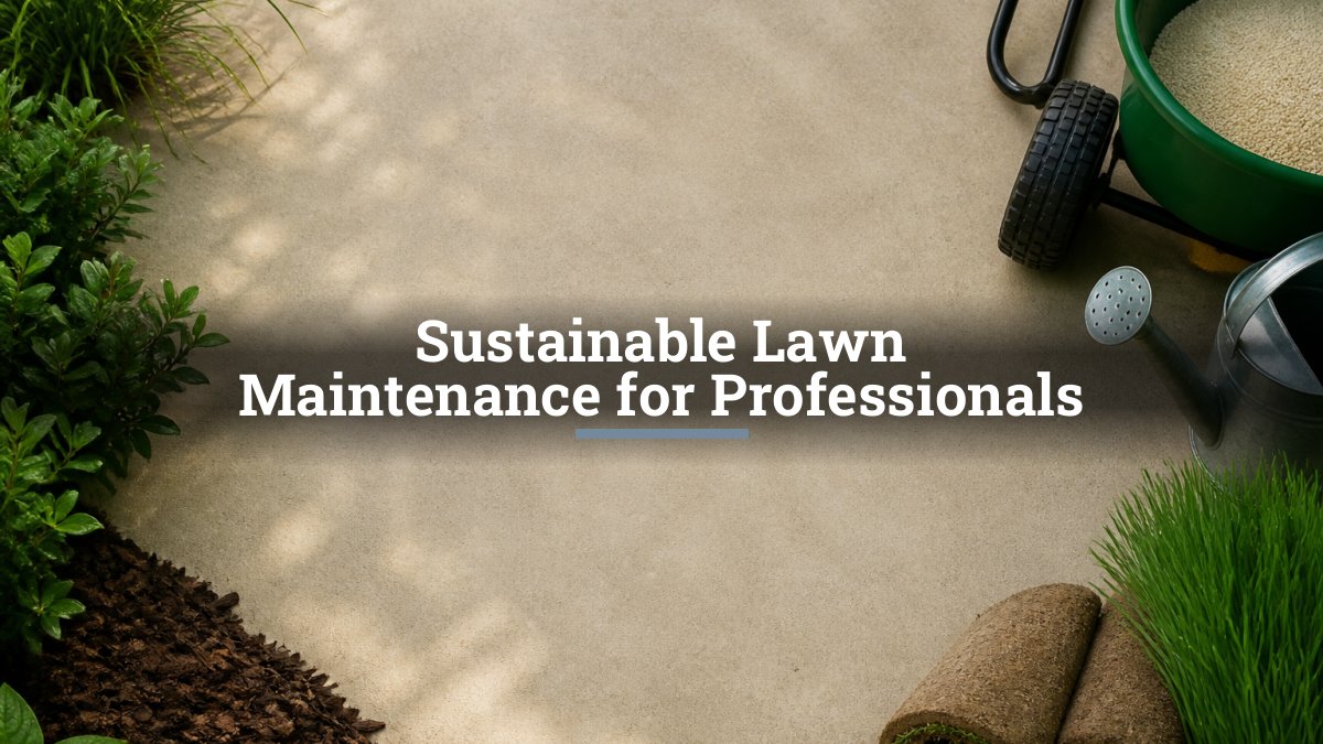 Sustainable Lawn Maintenance for Professionals
