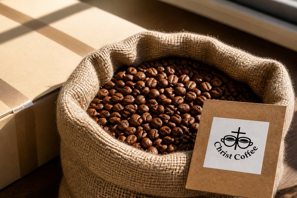 Professional illustration showing Close for coffee brands that fight human trafficking