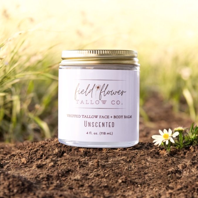 Unscented Tallow Face + Body Balm
