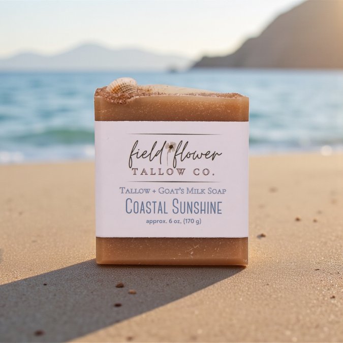 Coastal Sunshine Tallow + Goat's Milk Soap