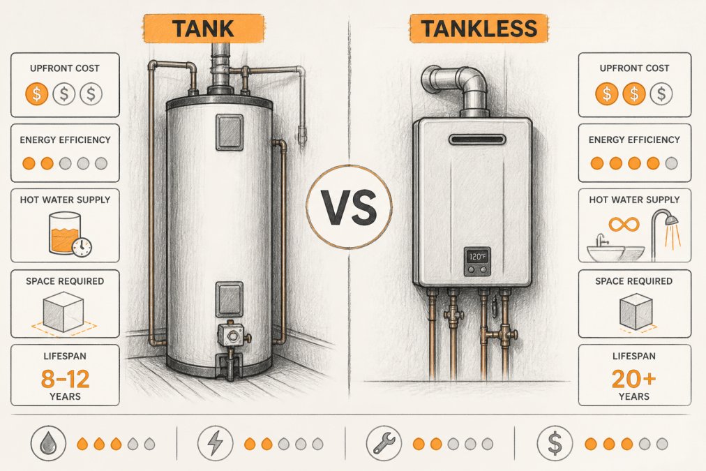 Tank vs Tankless Water Heaters: Key Differences