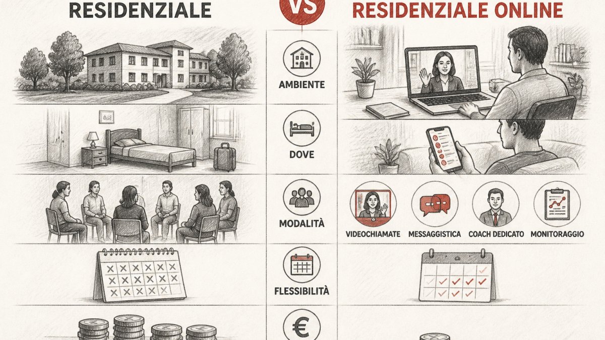 Terapia residenziale vs online: quale scegliere