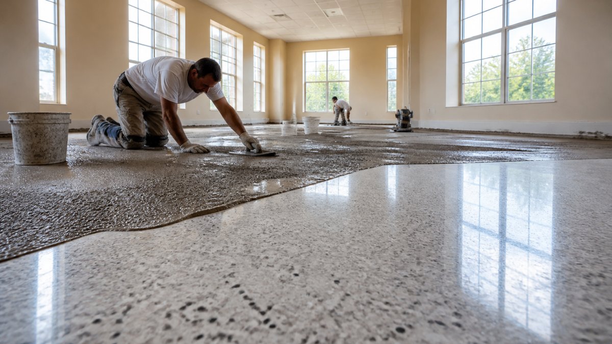 Terrazzo Installation Timeline for Campus Renovations