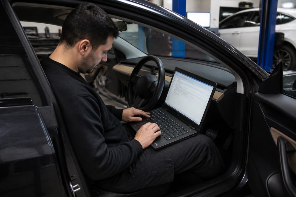 Professional illustration showing Professional, Tesla for tesla repair