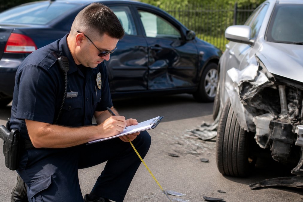 Professional illustration showing Police for comparative negligence laws