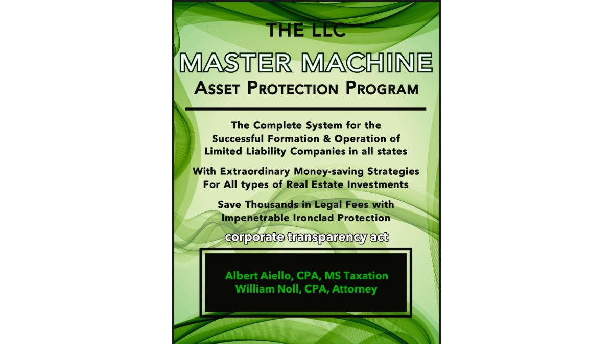 The LLC Master Machine Asset Protection Program