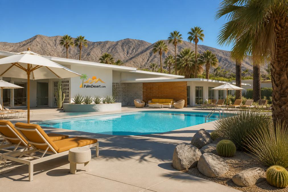 Professional illustration showing Mod Resort Palm Desert