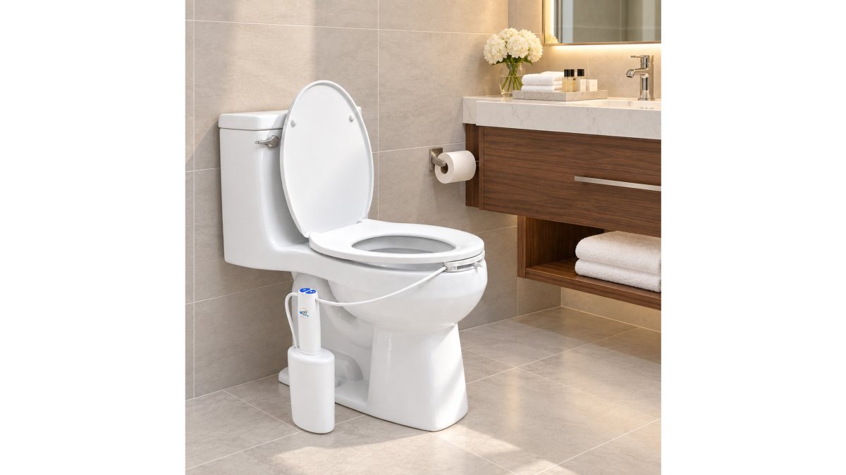 The Traveler Portable Bidet – Toilet-Mounted Travel Bidet