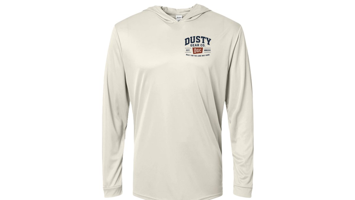 The UPF 50+ Dusty Men's Performance Hooded Long Sleeve