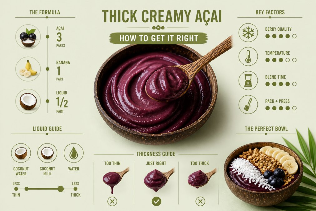 Thick Creamy Acai Texture: How to Get It Right