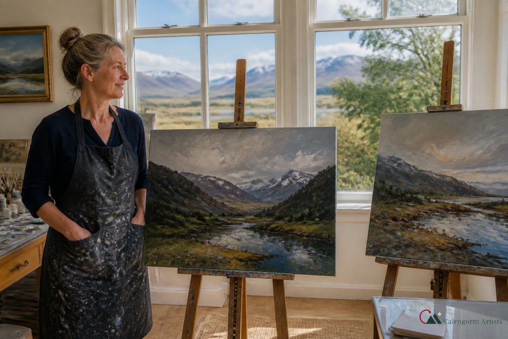 Side-by-side comparison of Highland for buying original art online