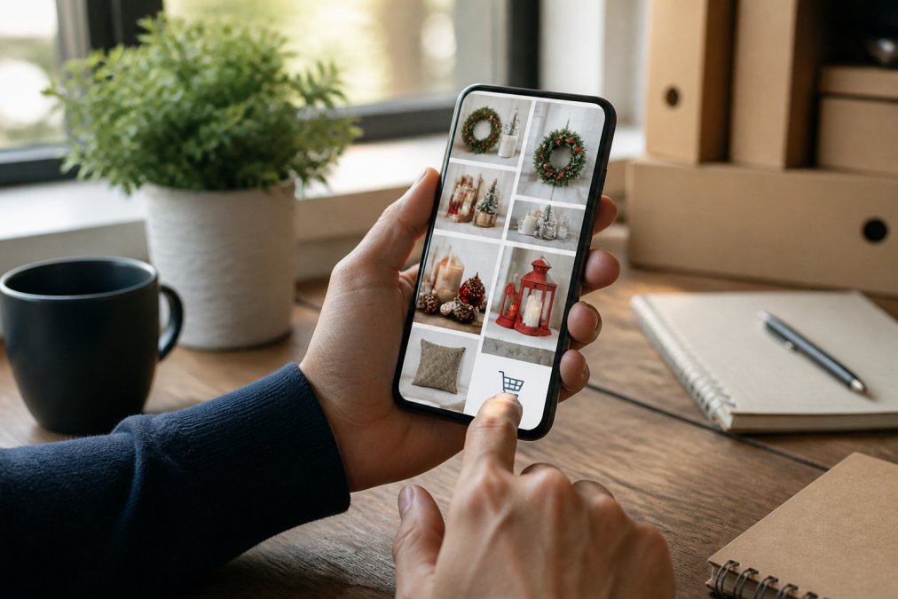 Step-by-step visual guide for Person for buying seasonal items online