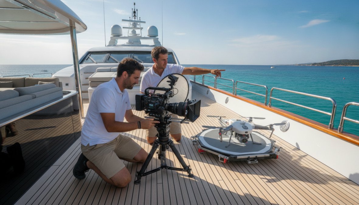 Professional illustration showing Professional for tips for selling luxury yachts