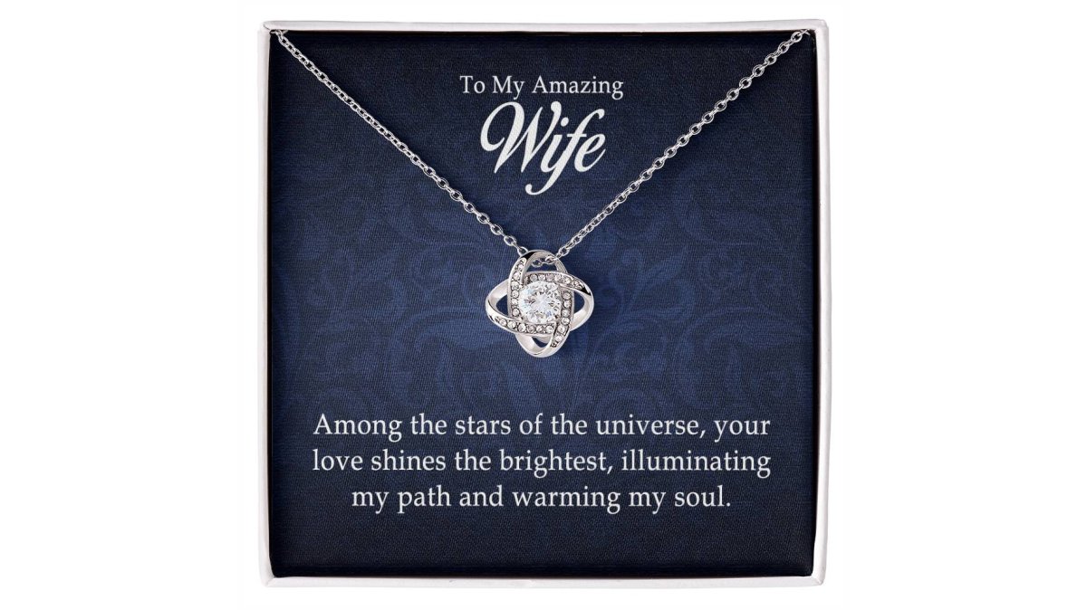 To My Amazing Wife - Love Knot Necklace