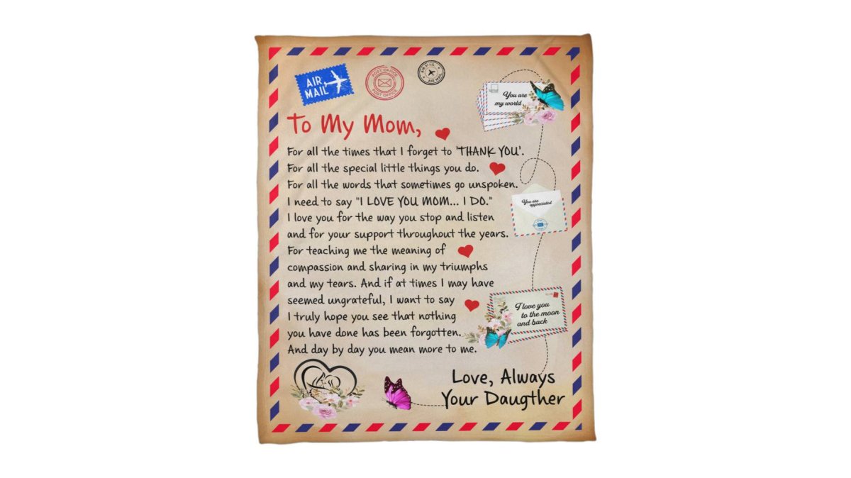 To My Mom Thank You – Coral Fleece Blanket