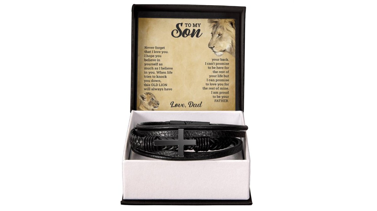 To My Son - Cross Bracelet