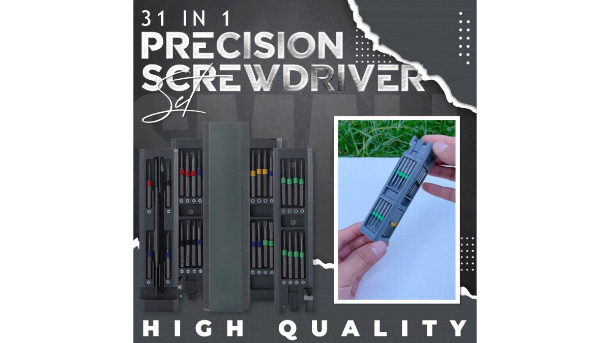 ToolNest™ - 31-in-1 Precision Screwdriver Kit for DIY Repairs