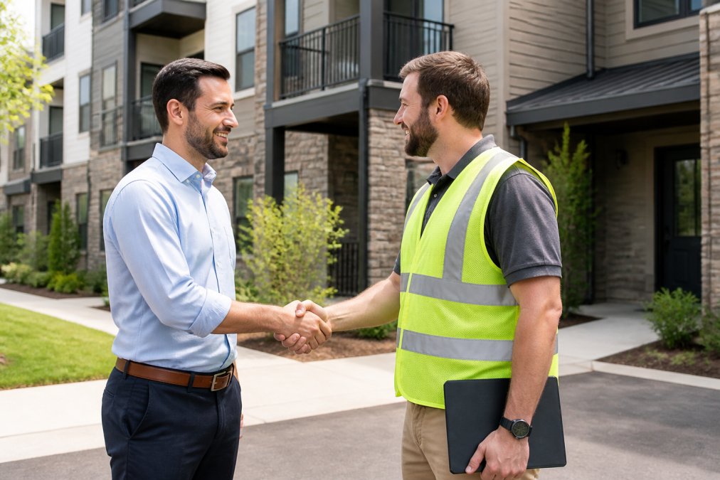 Best practices diagram for property and manager and business concepts for property management maintenance