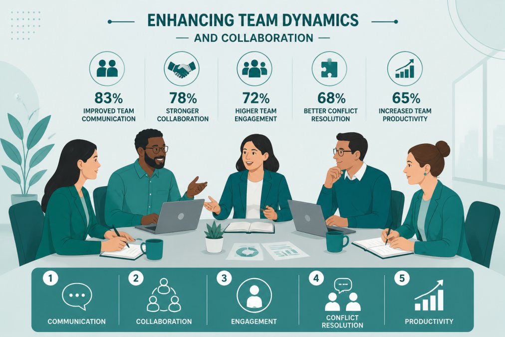 Diverse team of professionals collaborating around a conference table, engaged in discussion with notepads and laptops visible, natural office lighting