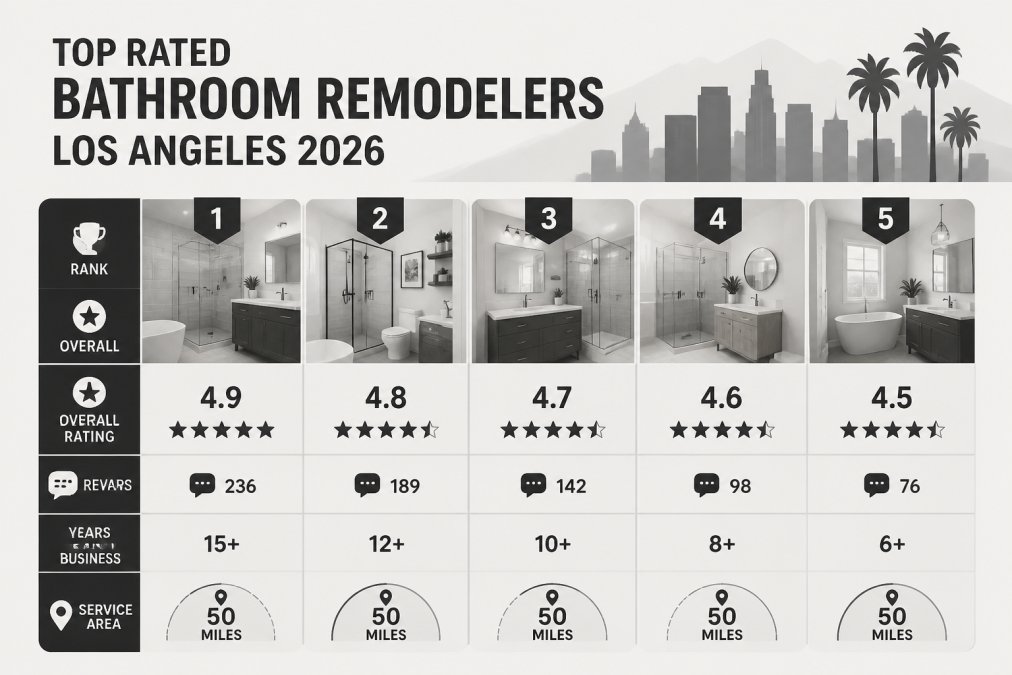 Top Rated Bathroom Remodelers Los Angeles 2026