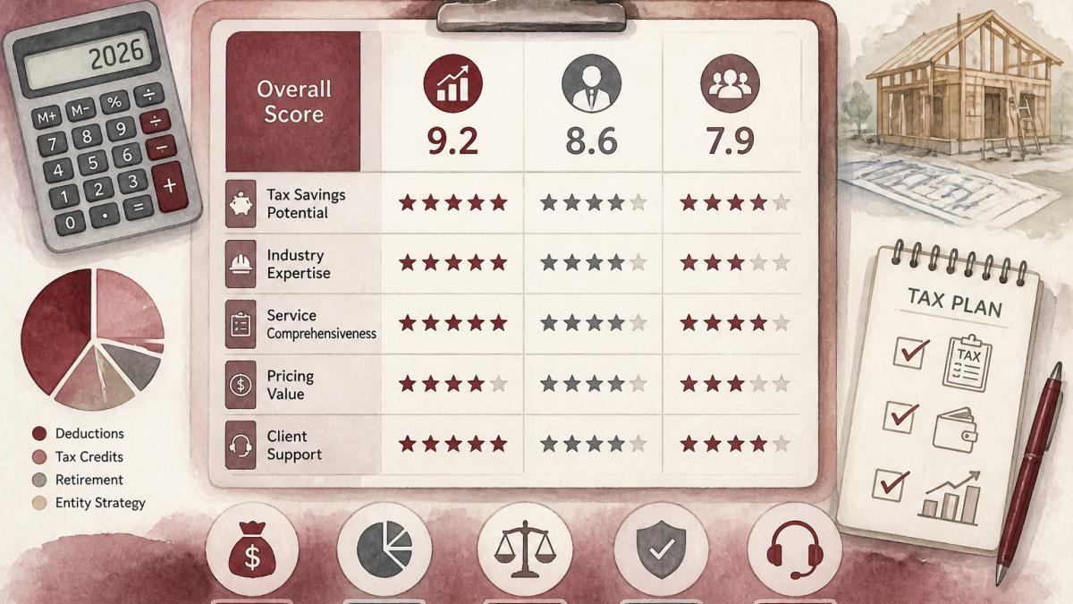 Top Tax Planning Services for Contractors: 2026 Review