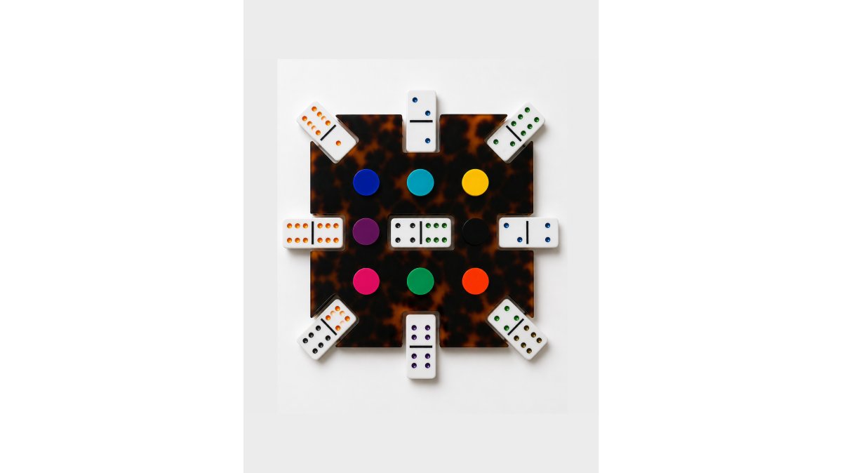 Tortoise Lucite Mexican Train Dominoes