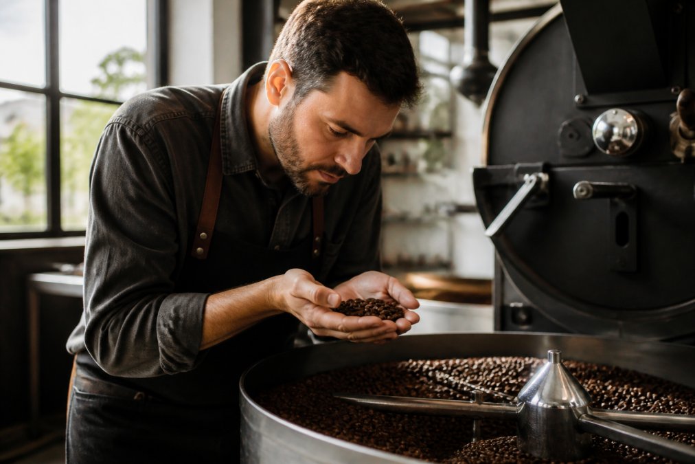 Professional illustration showing Small for coffee subscription small roasters