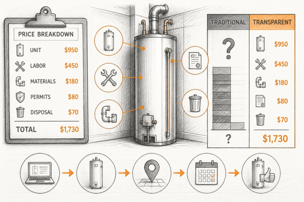 Transparent Pricing for Water Heater Installation