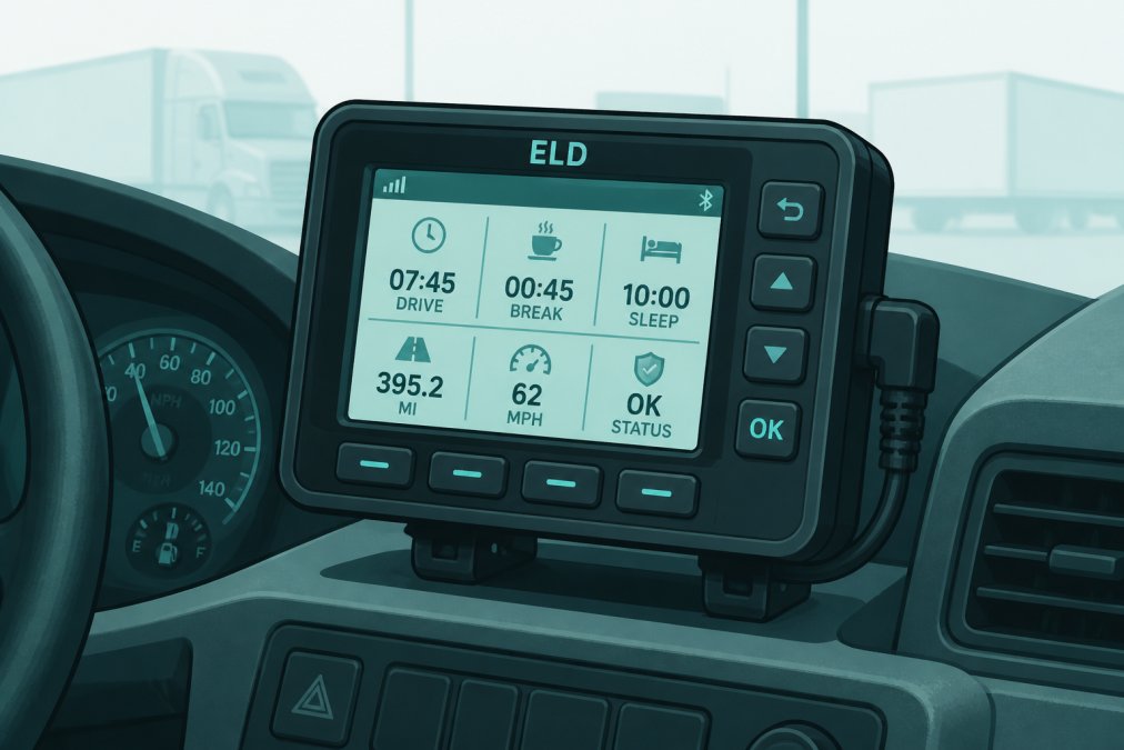 Professional illustration showing truck accident investigation
