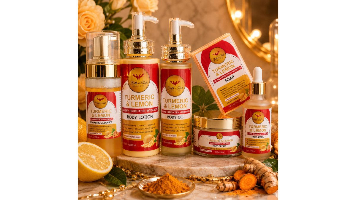 Turmeric & Lemon 6 Piece Skin Care Set