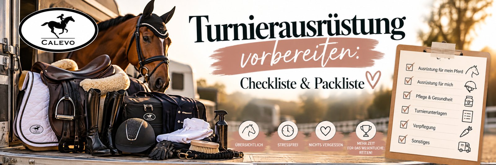 Turnierausrüstung vorbereiten: Checkliste & Packliste