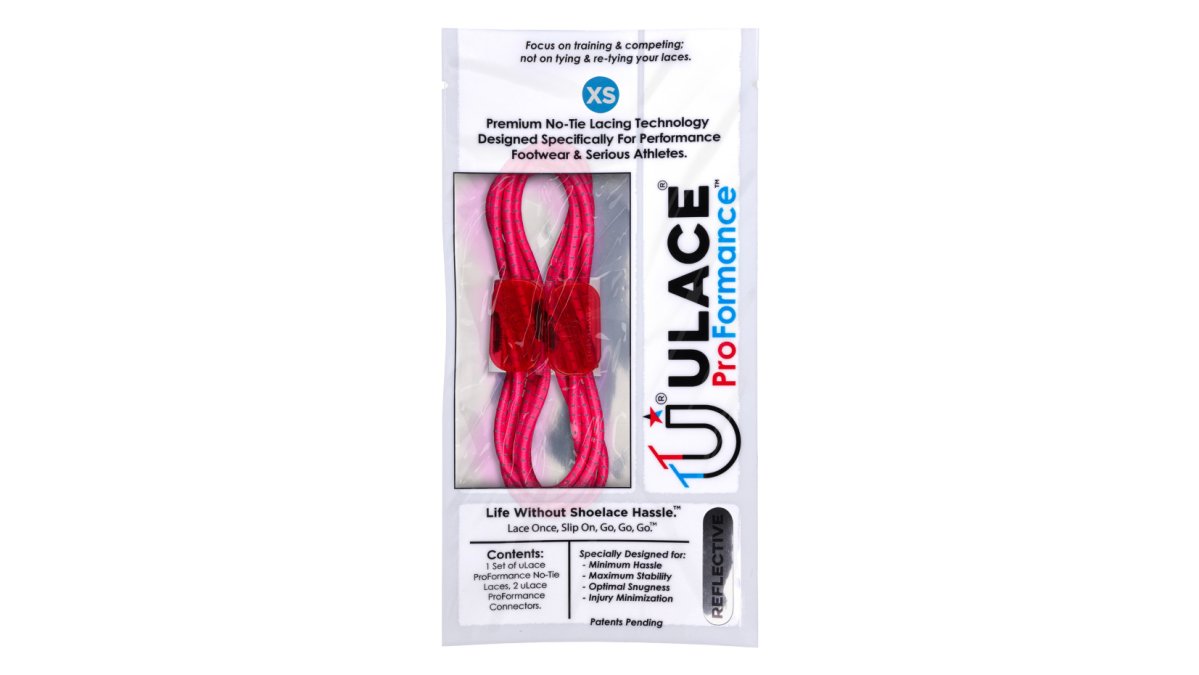 uLace ProFormance - Performance No-tie Laces - Shocking Pink